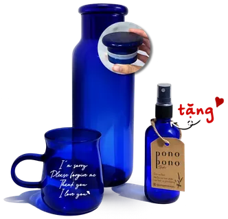 Combo Bình 1L Silicon + Ly + Tặng Chai Xịt