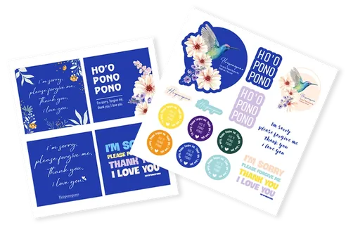 Combo 2 Set Sticker Ho'oponopono